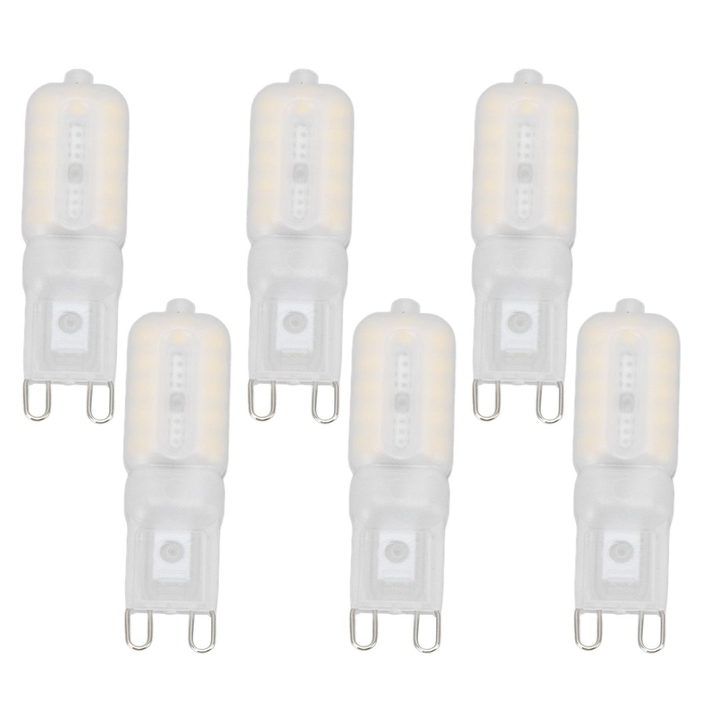 G9 Light Bulb Dimmable Eye Protection Energy Saving 5W 22 LED Small Bulbs for Ceiling Lamp Desk Lamp 6pcs V1294-YM0523-3119220066416