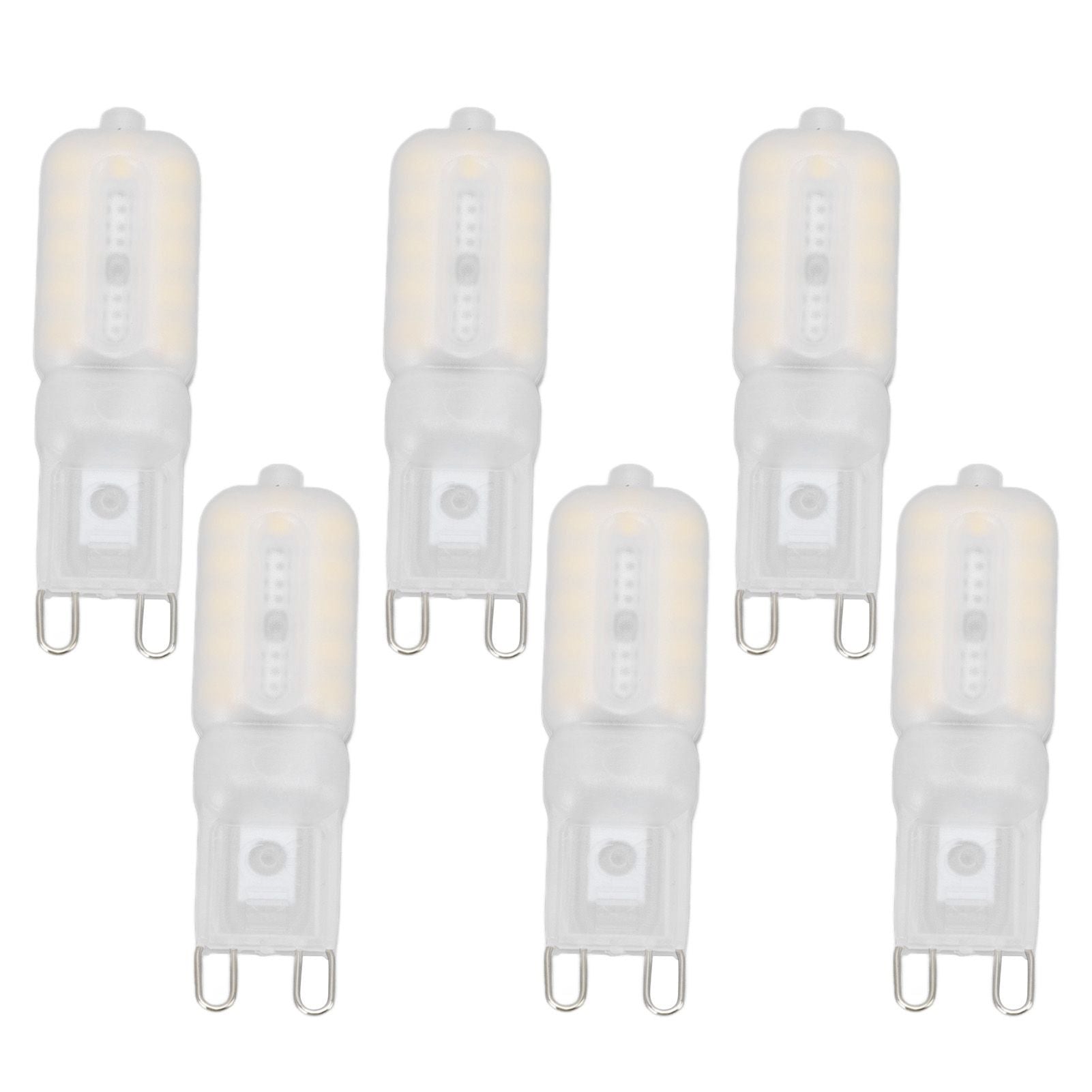 G9 Light Bulb Dimmable Eye Protection Energy Saving 5W 22 LED Small Bulbs for Ceiling Lamp Desk Lamp 6pcs V1294-YM0523-3119220066416