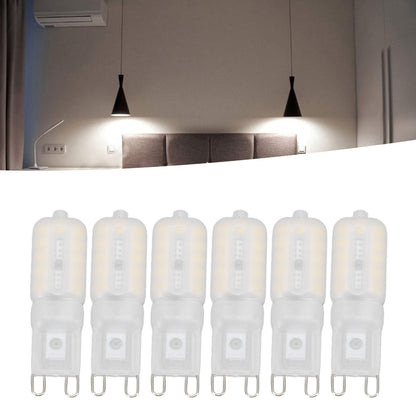 G9 Light Bulb Dimmable Eye Protection Energy Saving 5W 22 LED Small Bulbs for Ceiling Lamp Desk Lamp 6pcs V1294-YM0523-3119220066416