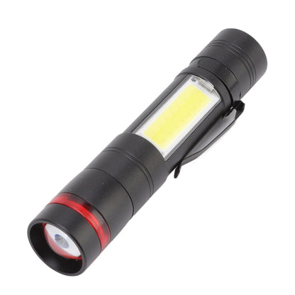 LED Flashlight Multifunction Highlight Telescopic Zoom Rechargeable Waterproof Mini Flashlight for Outdoor V1294-YM0523-3119220066611
