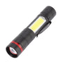 LED Flashlight Multifunction Highlight Telescopic Zoom Rechargeable Waterproof Mini Flashlight for Outdoor V1294-YM0523-3119220066611