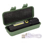 Mini Flashlight Strong Light 3 Modes Telescopic Zoom Portable Rechargeable for Camping Emergency Outdoor V1294-YM0523-3119220066811