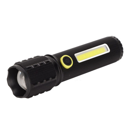 Mini Flashlight Strong Light 3 Modes Telescopic Zoom Portable Rechargeable for Camping Emergency Outdoor V1294-YM0523-3119220066811