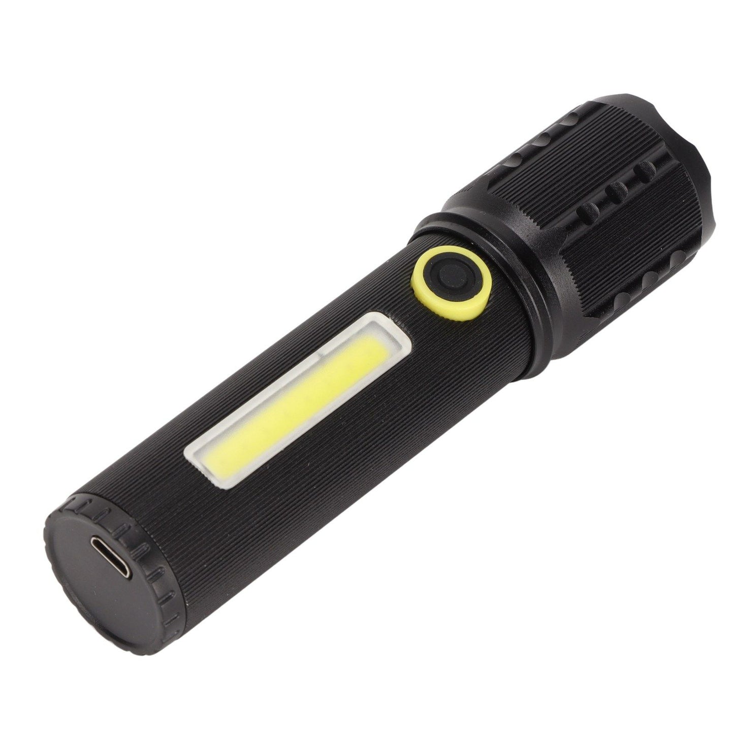 Mini Flashlight Strong Light 3 Modes Telescopic Zoom Portable Rechargeable for Camping Emergency Outdoor V1294-YM0523-3119220066811