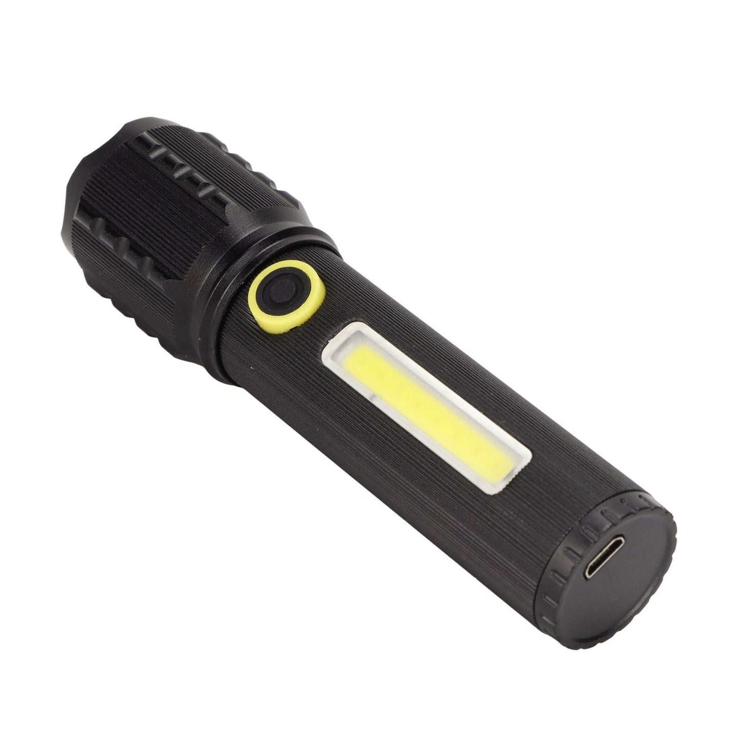 Mini Flashlight Strong Light 3 Modes Telescopic Zoom Portable Rechargeable for Camping Emergency Outdoor V1294-YM0523-3119220066811