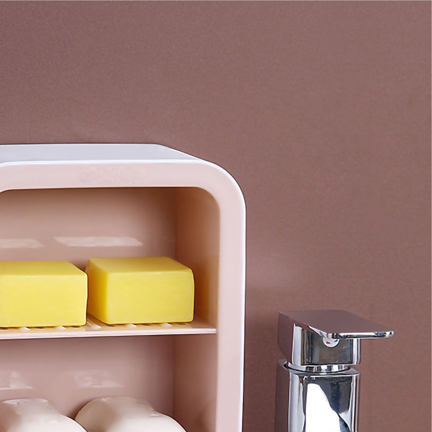 Wall Mount Soap Rack Drain Toilet Suction Disc Punch Free Box Student Dormitory Supplies Nordic 1 Layer Gray V1294-YM0524-3112220039414