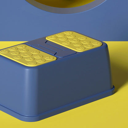 Toilet Step Stool Plastic Non Slip Heavy Duty Rollover Prevention Tool for Baby Children Red 2 Layers V1294-YM0524-3116220005715