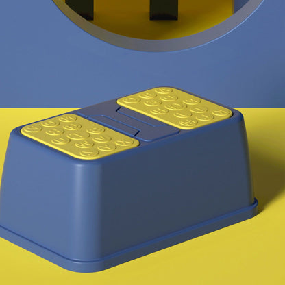 Toilet Step Stool Plastic Non Slip Heavy Duty Rollover Prevention Tool for Baby Children Red 2 Layers V1294-YM0524-3116220005715