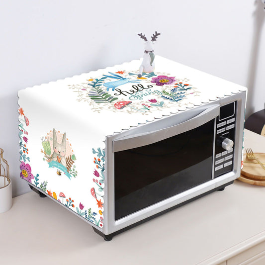 Microwave Cover Cloth Oven Cute Dust Proof Shiled Universal Oil Proof Nordic Style Simple Parts Daisy 35x100cm V1294-YM0524-3117220129316