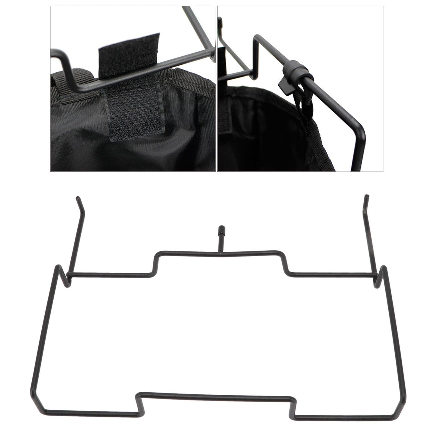 Camping Trash Rack Thickened Iron Rust Resistant Garbage Bag Holder for Home Kitchen Outdoor Camping Barbecue Picnic