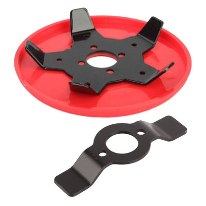 Grass Trimmer Head Multi Function Lawn Mower Weeding Plate Replacement with Interchangeable Blade for Gardening