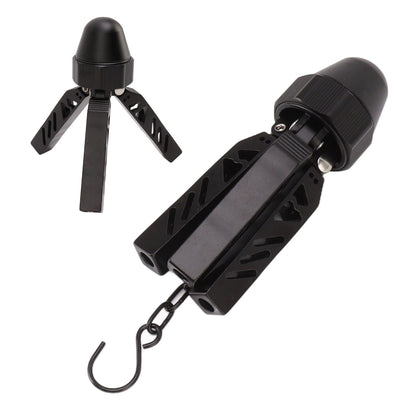 Camping Tripod Aluminum Alloy Stable Multifunctional Black A Shaped Tent Support Pole for Outdoor