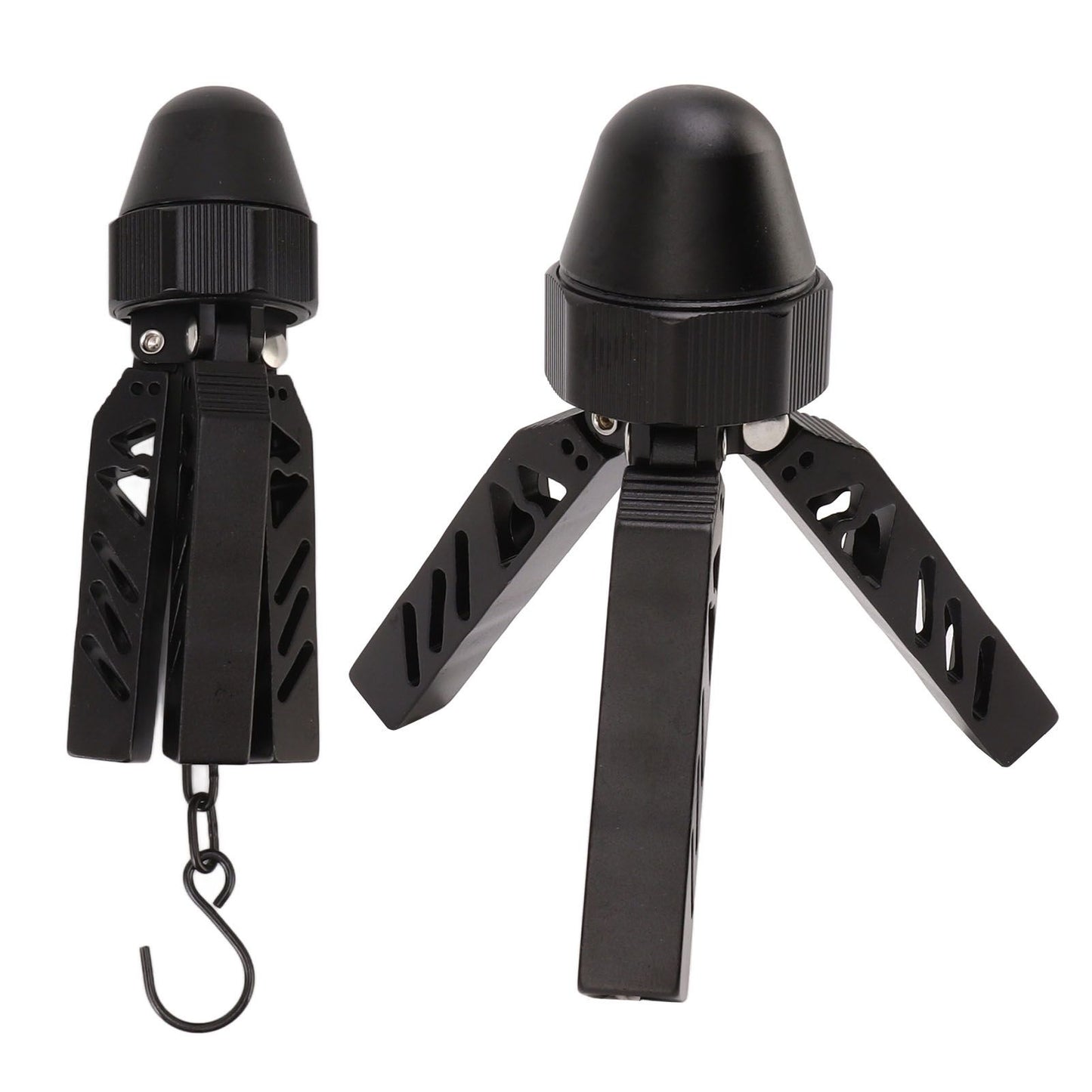 Camping Tripod Aluminum Alloy Stable Multifunctional Black A Shaped Tent Support Pole for Outdoor