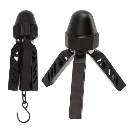 Camping Tripod Aluminum Alloy Stable Multifunctional Black A Shaped Tent Support Pole for Outdoor