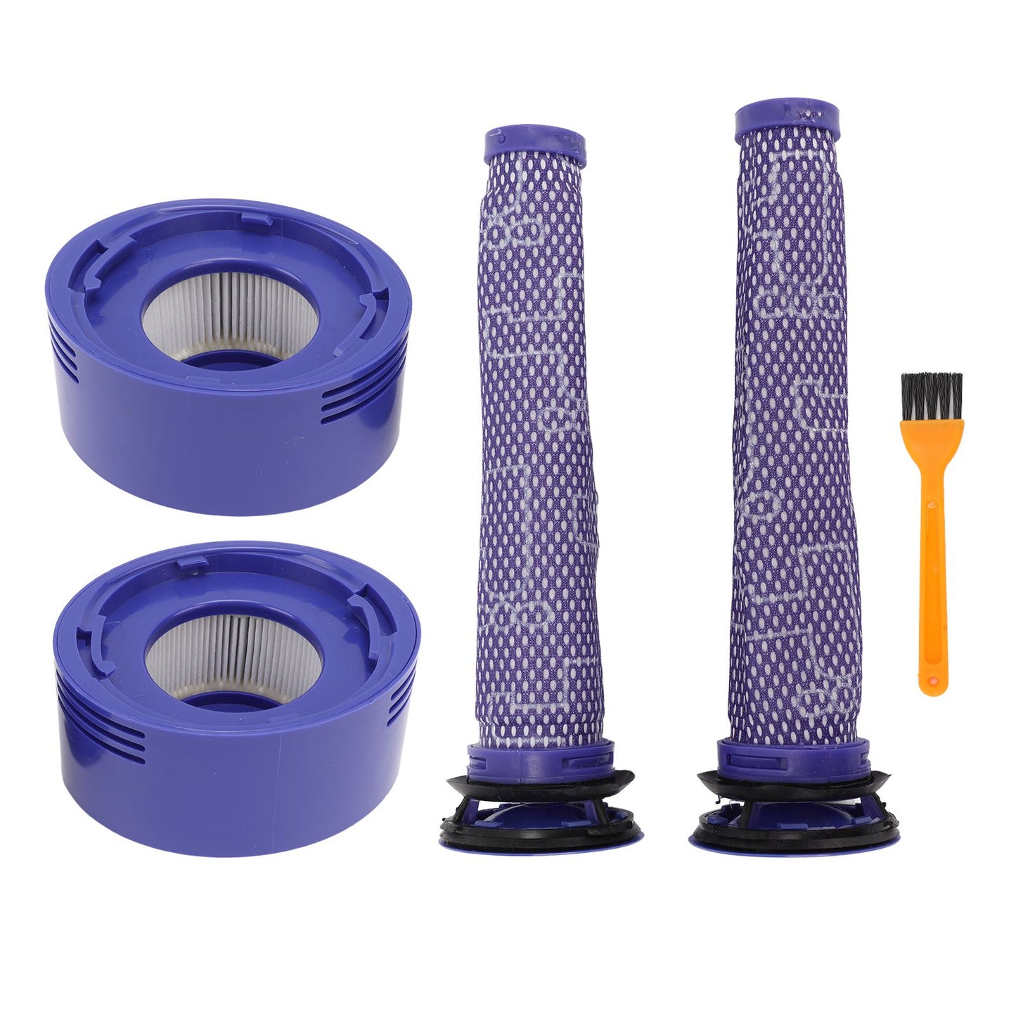 Vacuum Cleaner Pre Post Filter Set High Efficiency Particulate Air Filter with Cleaning Brush for V7 V8