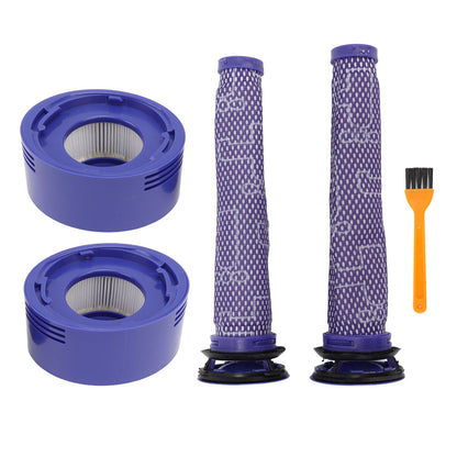Vacuum Cleaner Pre Post Filter Set High Efficiency Particulate Air Filter with Cleaning Brush for V7 V8