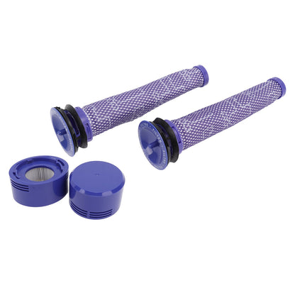 Vacuum Cleaner Pre Post Filter Set High Efficiency Particulate Air Filter with Cleaning Brush for V7 V8