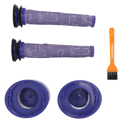 Vacuum Cleaner Pre Post Filter Set High Efficiency Particulate Air Filter with Cleaning Brush for V7 V8
