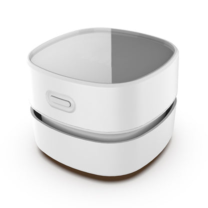 Desktop Vacuum Cleaner Mini Table Dust Sweeper Crumb Vacuum Cleaner Handheld Cordless White