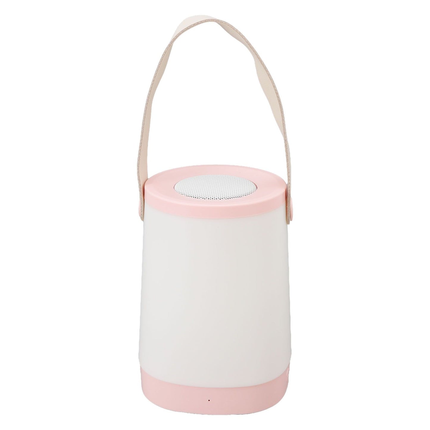 Lantern Bluetooth Speaker HiFi Rechargeable Radio Function Outdoor Wireless Speaker with LED Ambient Light Handle Pink
