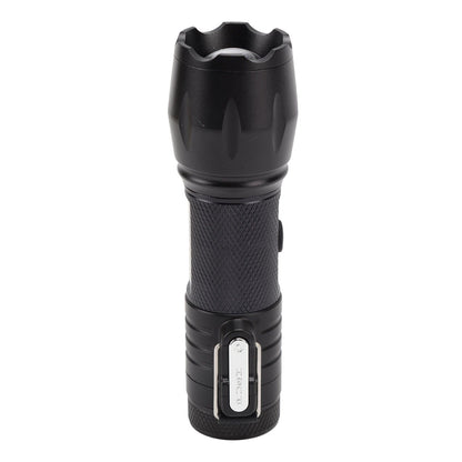 Electric Lighter Waterproof Windproof Aluminum Alloy Portable Lighter with Flashlight 3.7v Black