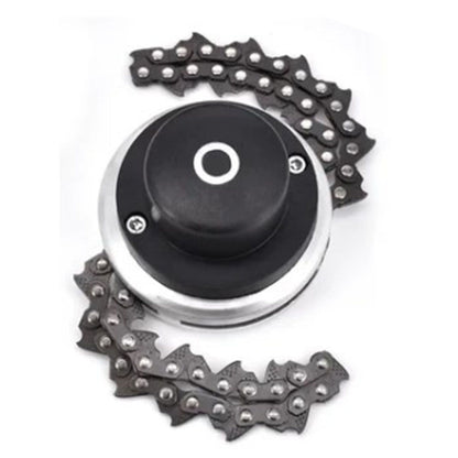 Chain Trimmer Head Grass Cutter Head Replacement Manganese Steel Lawn Mower Head 1in Hole