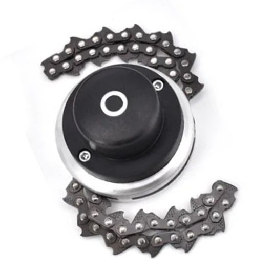 Chain Trimmer Head Grass Cutter Head Replacement Manganese Steel Lawn Mower Head 1in Hole