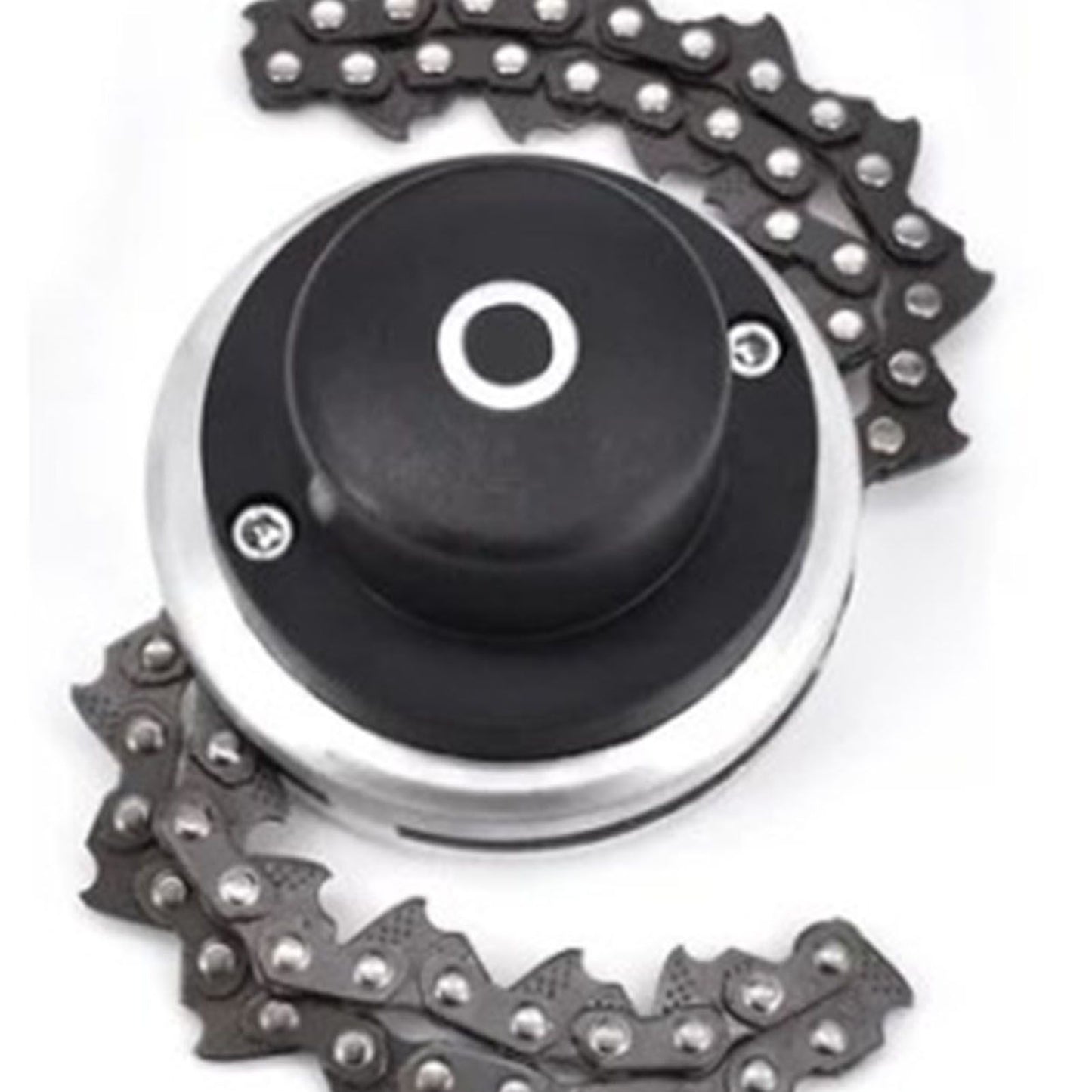 Chain Trimmer Head Grass Cutter Head Replacement Manganese Steel Lawn Mower Head 1in Hole