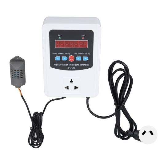 1500W Digital Humidity Controller LCD Display Humidistat Plastic Timing Air Humidity Controller for Home Farm Greenhouse AU Standard 220V