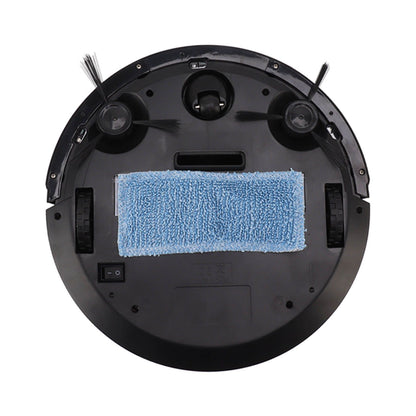 3 In 1 Robot Vacuum Cleaner USB Charging 1800Pa Suction Timing Function Smart Automatic Mop Sweeper with 400ML Dust Box Black