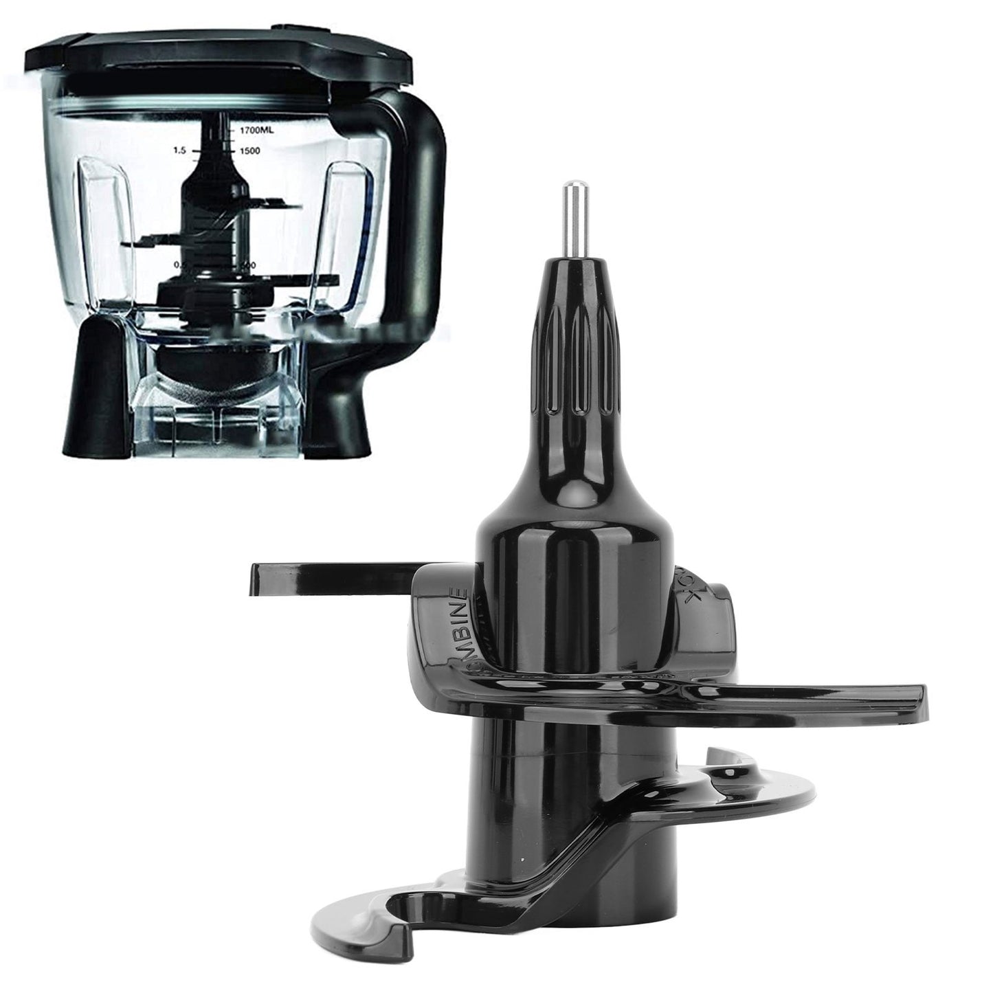 64oz Dough Blender Blade Replacement Nylon Food Processor Bowl Dough Blade for BN601 for BL770Mega for BN801