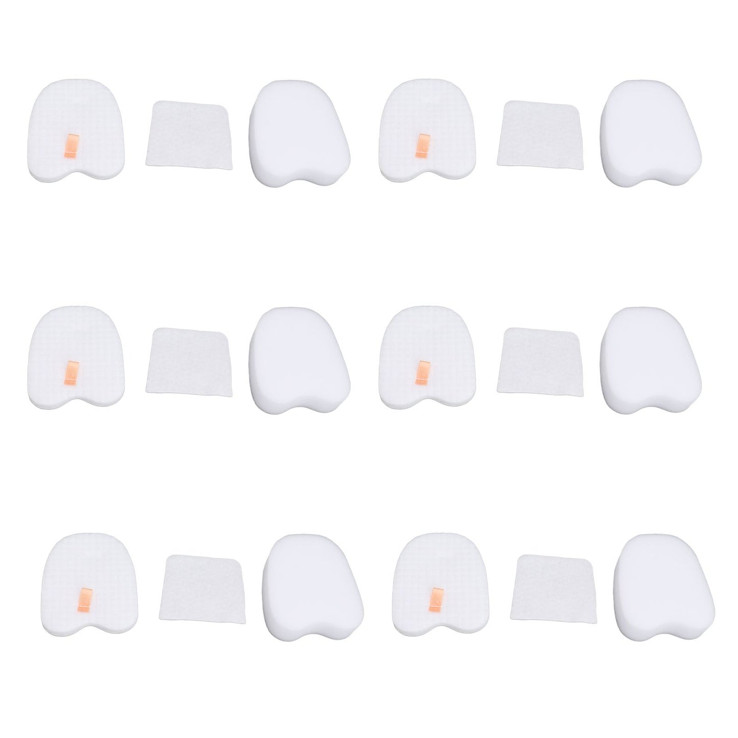 6PCS Vacuum Cleaner Filter Set Post Foam Felt Filter Replacement for Shark XPSTFH380 ZS360 ZS361C ZS362