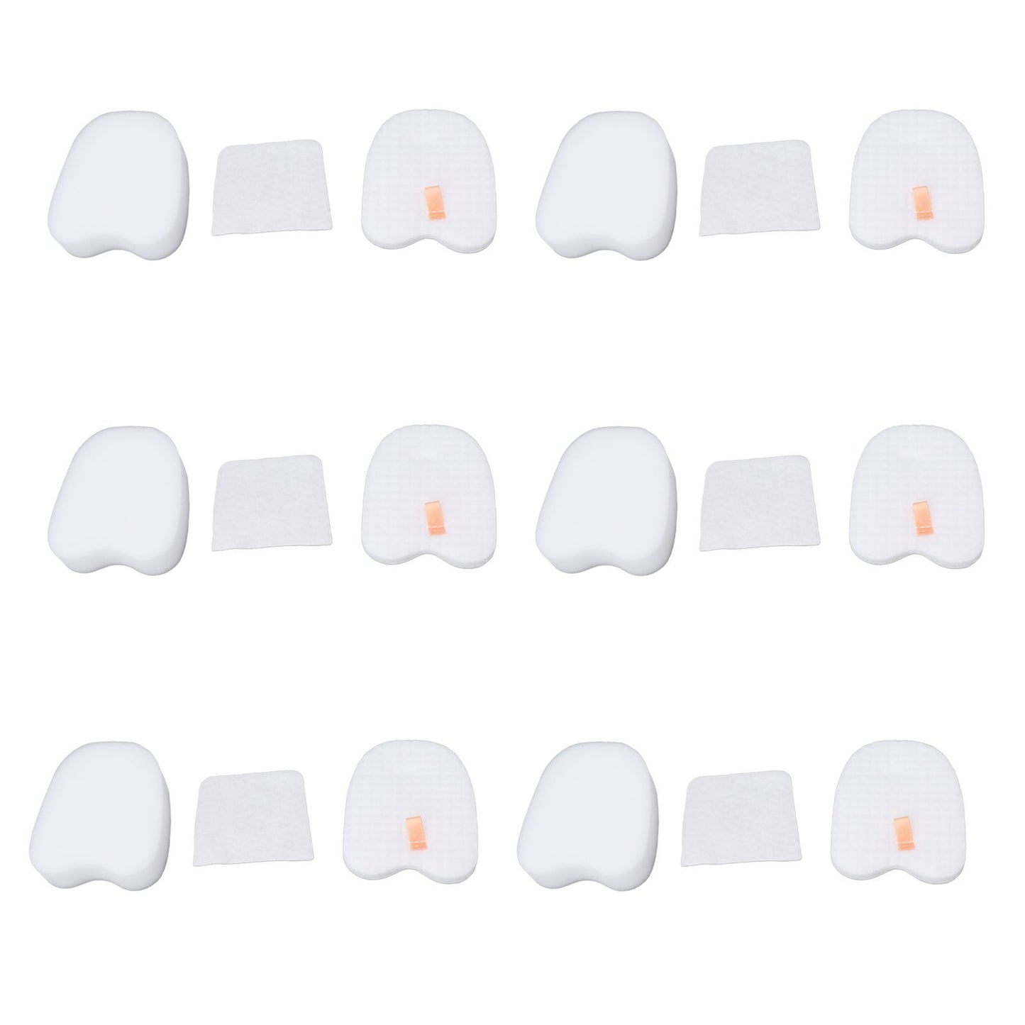 6PCS Vacuum Cleaner Filter Set Post Foam Felt Filter Replacement for Shark XPSTFH380 ZS360 ZS361C ZS362