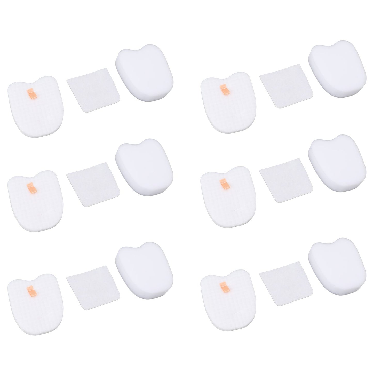 6PCS Vacuum Cleaner Filter Set Post Foam Felt Filter Replacement for Shark XPSTFH380 ZS360 ZS361C ZS362