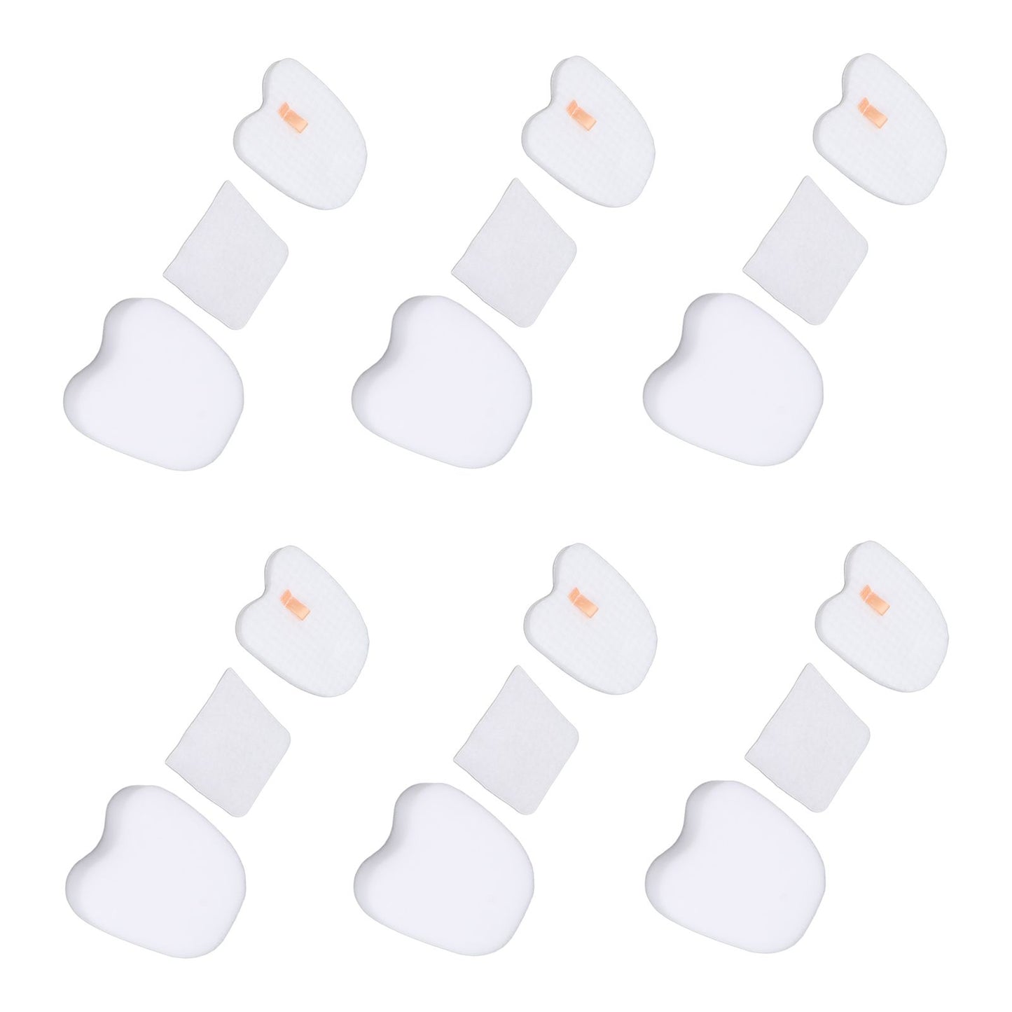 6PCS Vacuum Cleaner Filter Set Post Foam Felt Filter Replacement for Shark XPSTFH380 ZS360 ZS361C ZS362