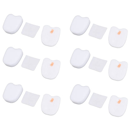 6PCS Vacuum Cleaner Filter Set Post Foam Felt Filter Replacement for Shark XPSTFH380 ZS360 ZS361C ZS362