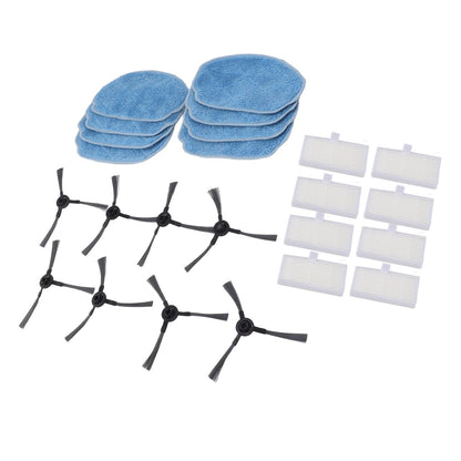 Robotic Vacuum Cleaner Accessories Kit Mop Cloth Side Brush Filter Parts Replacement For Mannv BR150 BR151