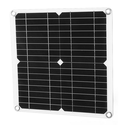 12W 12V Solar Panel Kit Semi Flexible Monocrystalline IP65 Waterproof Portable Solar Charger with 100A Controller for RV
