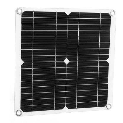 12W 12V Solar Panel Kit Semi Flexible Monocrystalline IP65 Waterproof Portable Solar Charger with 100A Controller for RV