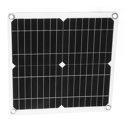 12W 12V Solar Panel Kit Semi Flexible Monocrystalline IP65 Waterproof Portable Solar Charger with 100A Controller for RV