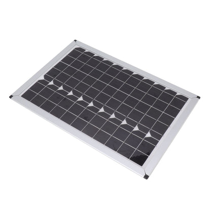 100W 18V Solar Panel Battery Charger Kit Monocrystalline Silicon Solar Panel with Dual USB Controller for Car RV Marine Boat