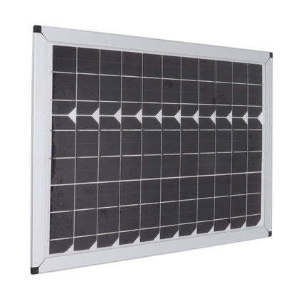 100W 18V Solar Panel Battery Charger Kit Monocrystalline Silicon Solar Panel with Dual USB Controller for Car RV Marine Boat