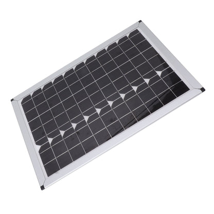 100W 18V Solar Panel Battery Charger Kit Monocrystalline Silicon Solar Panel with Dual USB Controller for Car RV Marine Boat