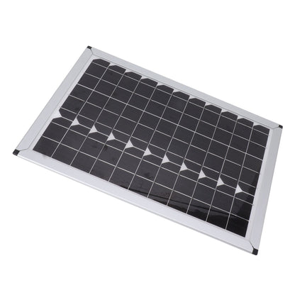 100W 18V Solar Panel Battery Charger Kit Monocrystalline Silicon Solar Panel with Dual USB Controller for Car RV Marine Boat