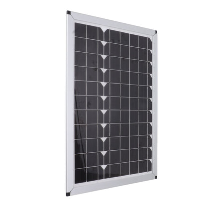 100W 18V Solar Panel Battery Charger Kit Monocrystalline Silicon Solar Panel with Dual USB Controller for Car RV Marine Boat