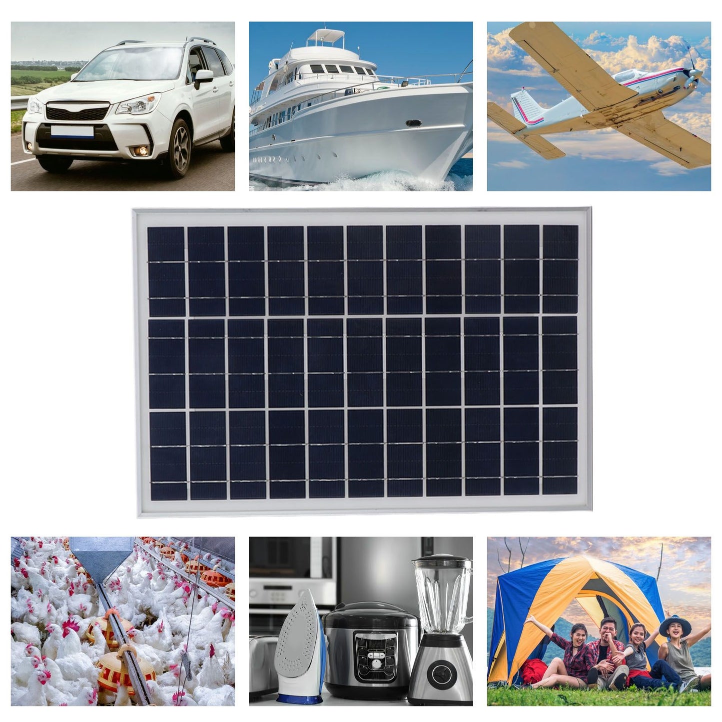 25W Solar Panel High Conversion Efficiency Waterproof Sturdy Durable Portable For Cars Ships Aircraft