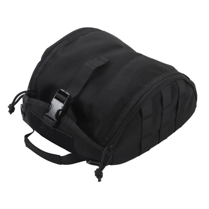 Camping Helmet Bag Canvas Scratch Prevention Adjustable Helmet Storage Bag For Hard Hats Helmet Black
