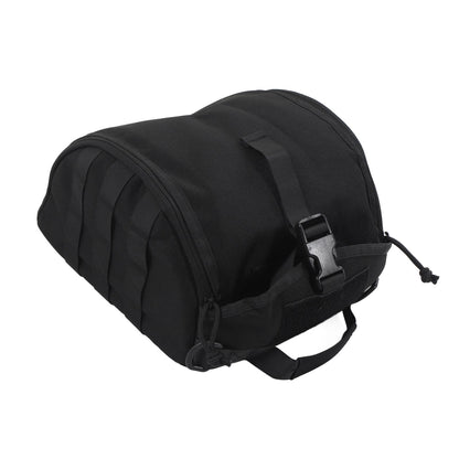 Camping Helmet Bag Canvas Scratch Prevention Adjustable Helmet Storage Bag For Hard Hats Helmet Black