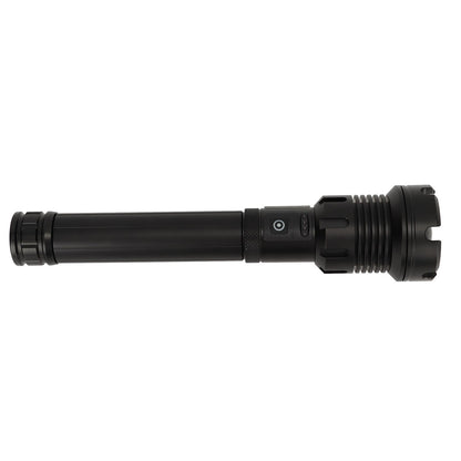 LED Flashlight with COB USB Charging Zoomable Telescopic Flashlight Red White Portable Light