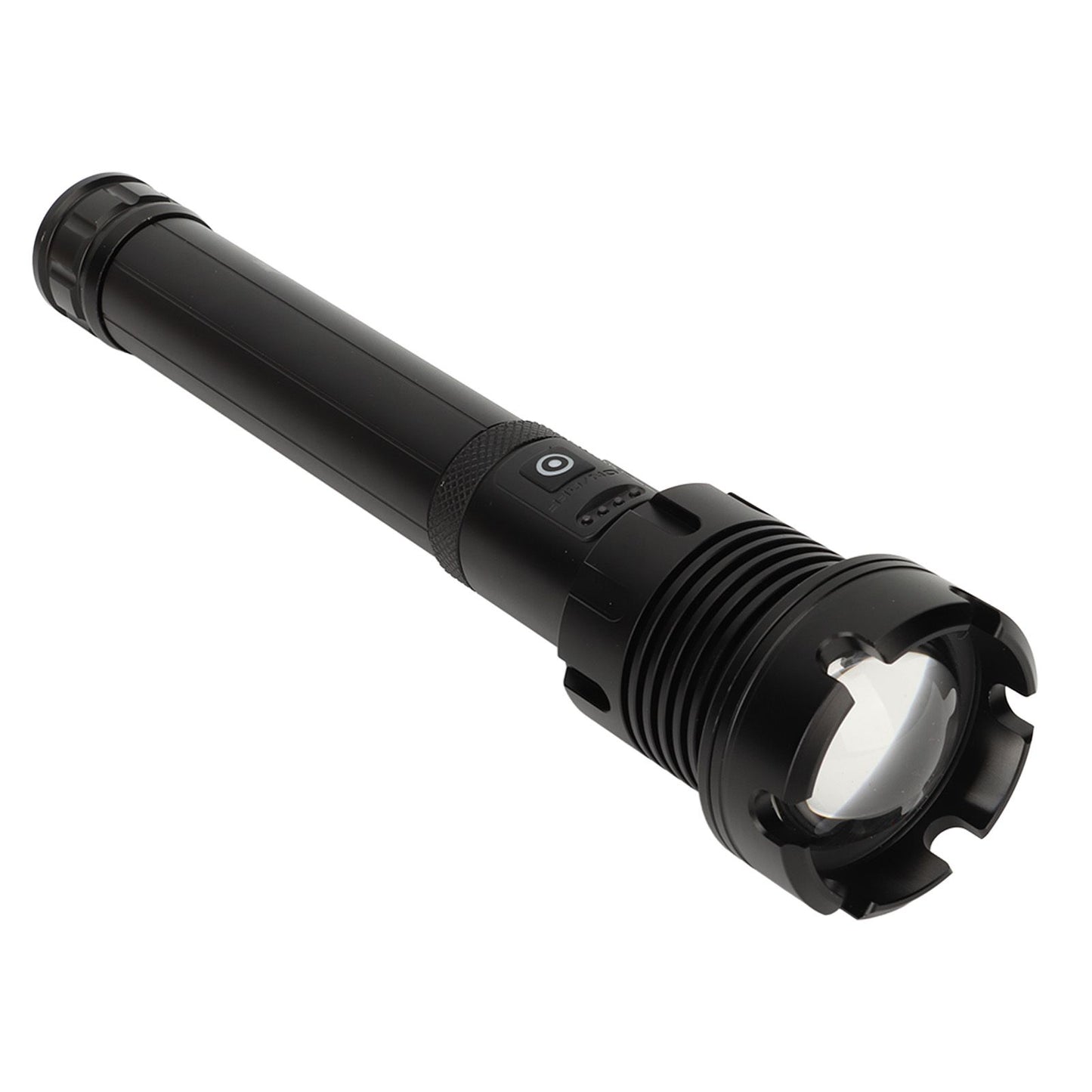 LED Flashlight with COB USB Charging Zoomable Telescopic Flashlight Red White Portable Light